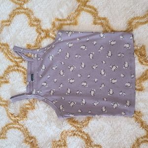 Purple Flower Tank Top